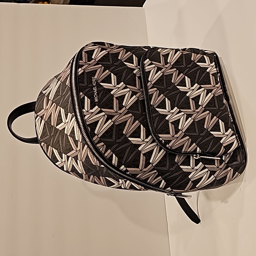 Michael Kors logo backpack black multi